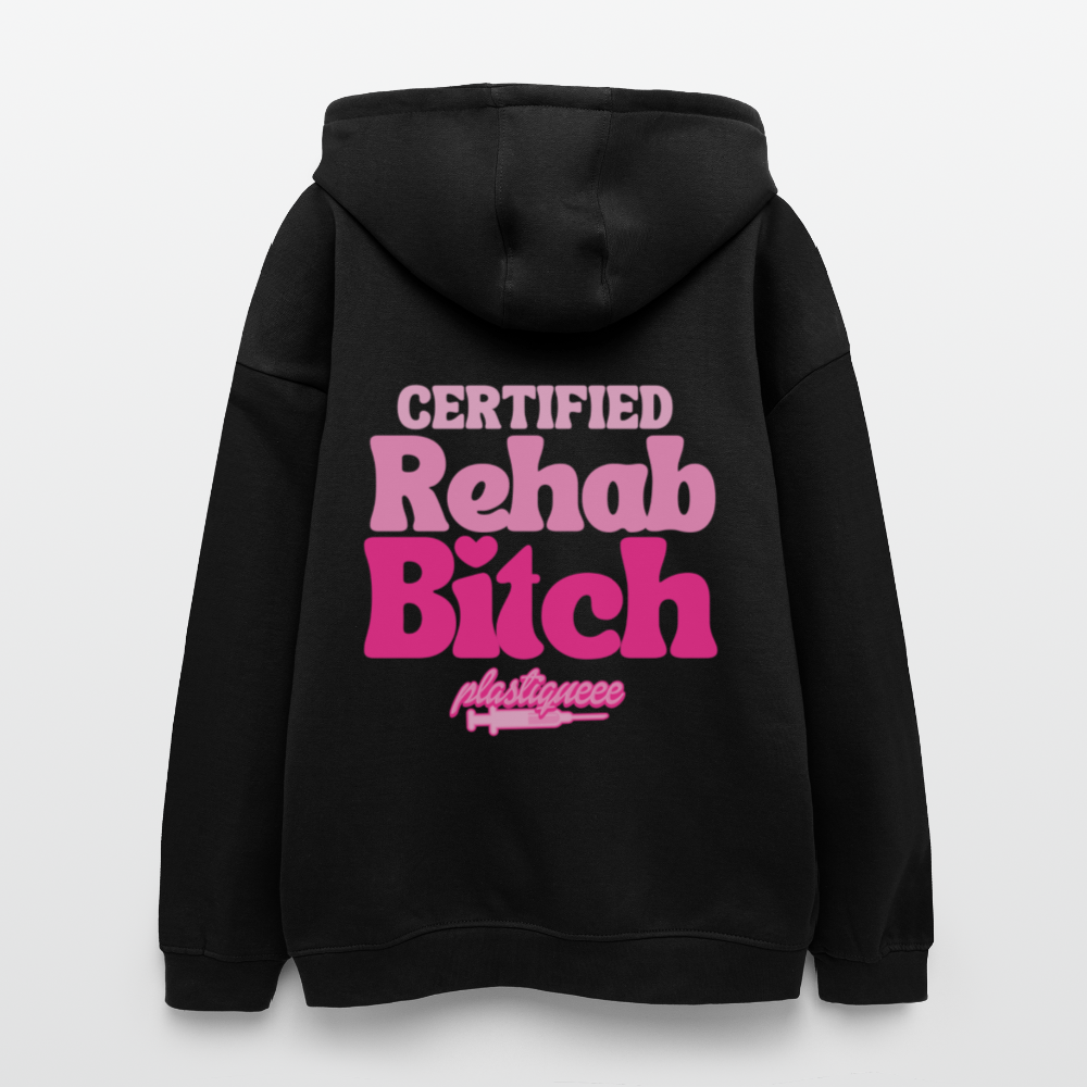 PLASTIQUEEE OVERSIZED UNISEX HOODIE - black