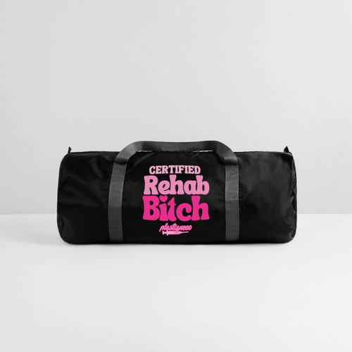 PLASTIQUEEE CERTIFIED REHAB BITCH - CHECK-IN BAG 💖🔥 - black